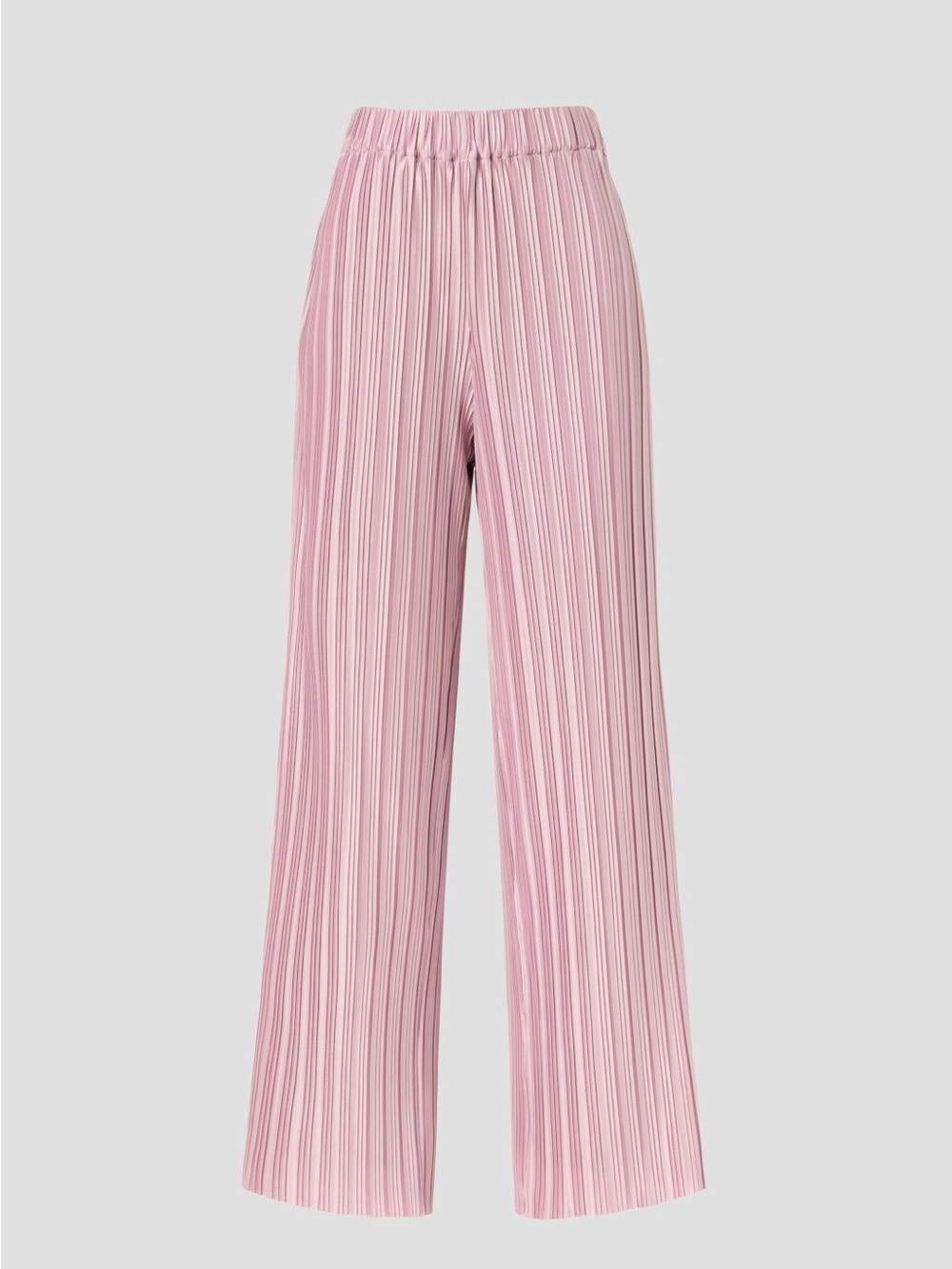 Pleated Wide-Leg Pants in Pink